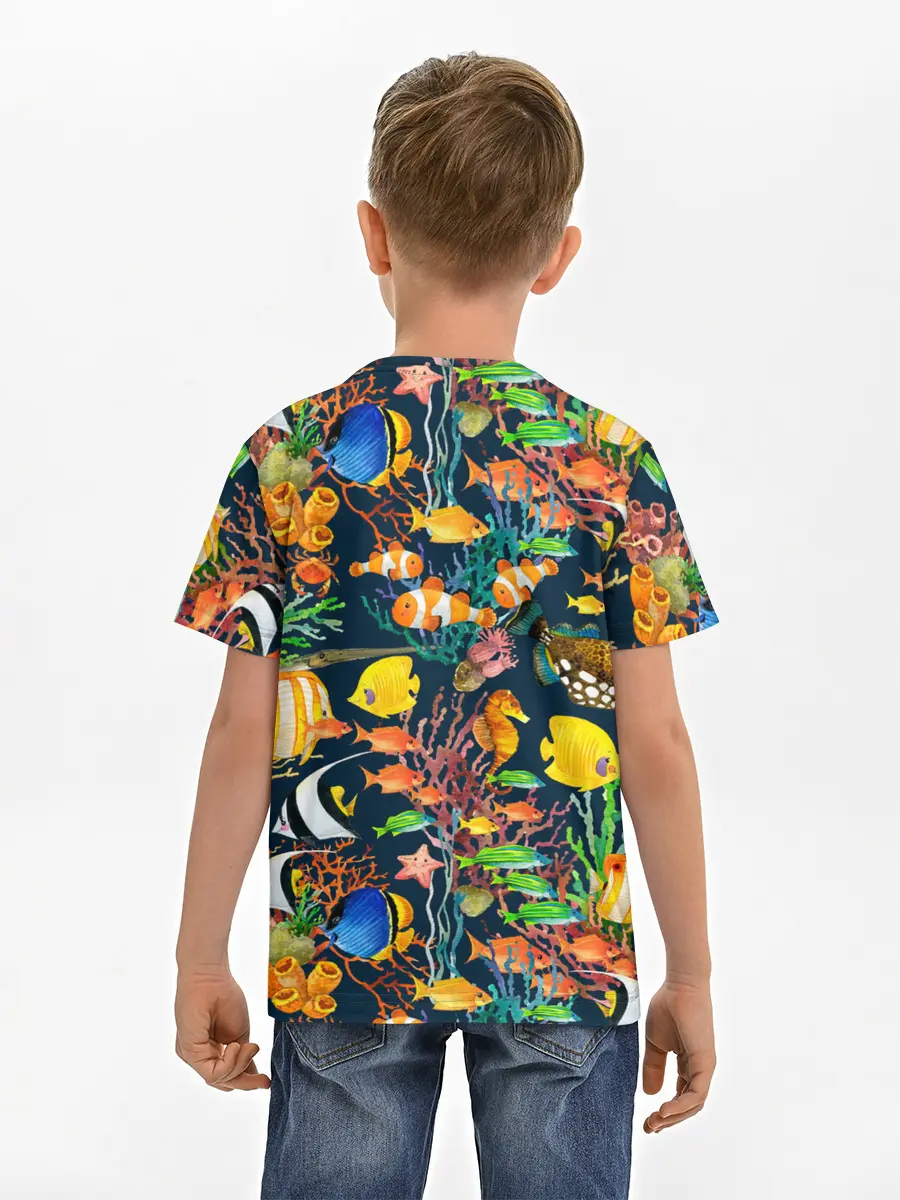 Детская базовая футболка / Морской мир