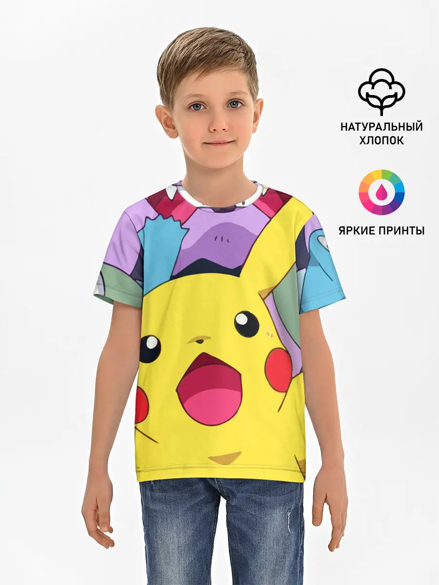 Детская базовая футболка / Pokemon bros