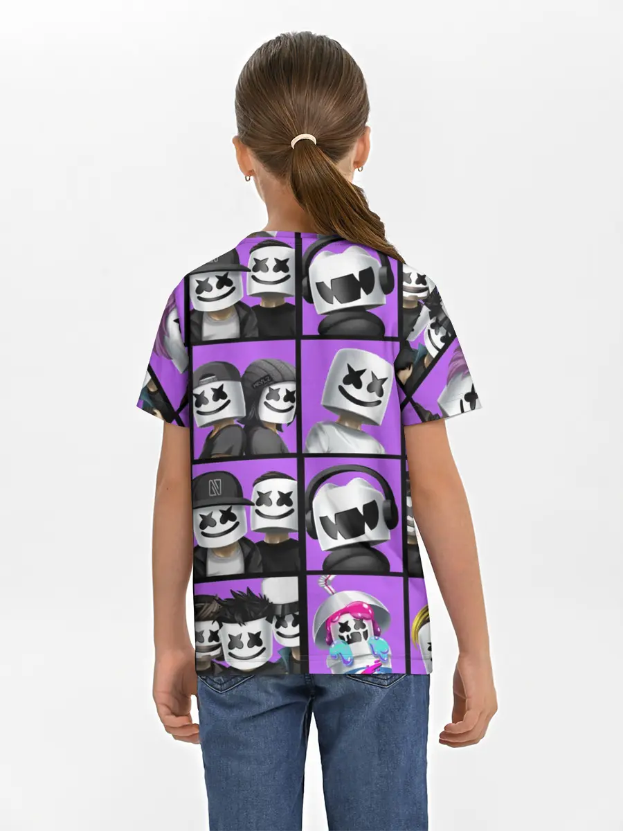 Детская базовая футболка / Marshmello Style