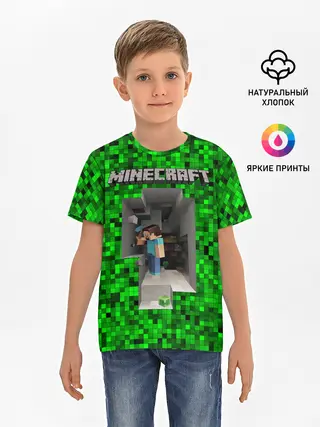 Детская базовая футболка / Minecraft