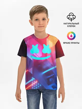 Детская базовая футболка / Marshmello