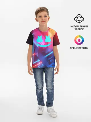 Детская базовая футболка / Marshmello