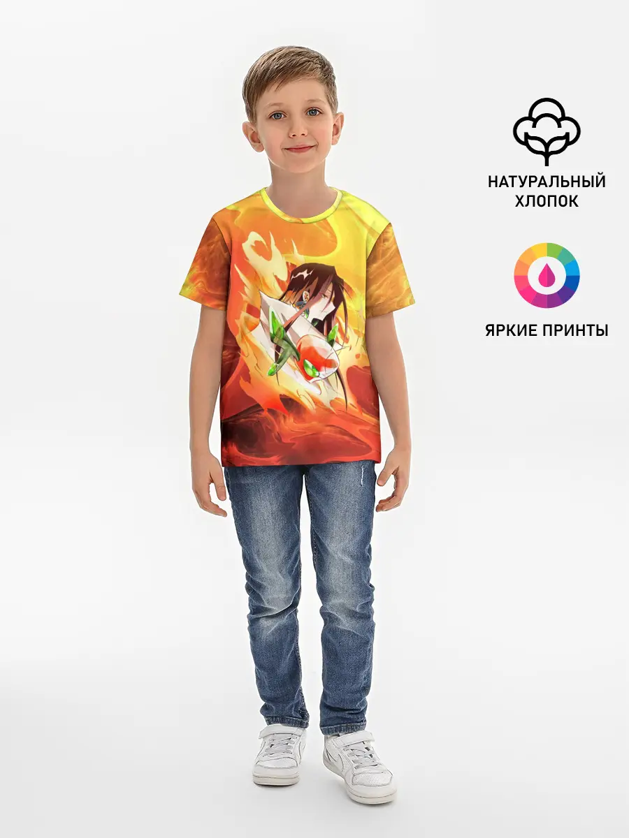 Детская базовая футболка / Шаман Кинг | Хао | Зик