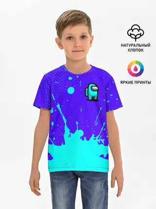 Детская базовая футболка / AMONG US / АМОНГ АС