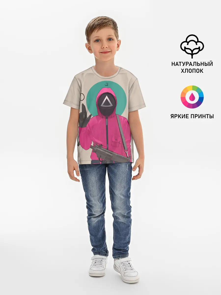 Детская базовая футболка / SquidRed