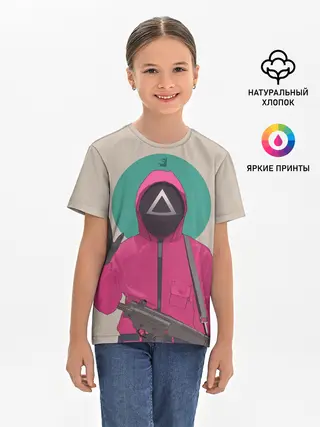 Детская базовая футболка / SquidRed