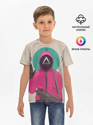 Детская базовая футболка / SquidRed