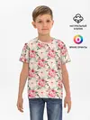 Детская базовая футболка / полевые цветочки
