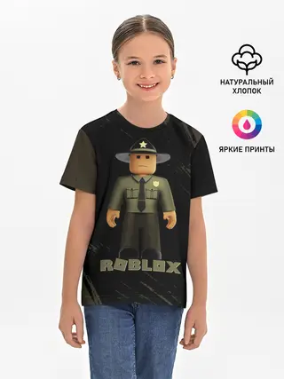 Детская базовая футболка / ШЕРИФ | РОБЛОКС