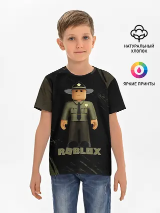 Детская базовая футболка / ШЕРИФ | РОБЛОКС