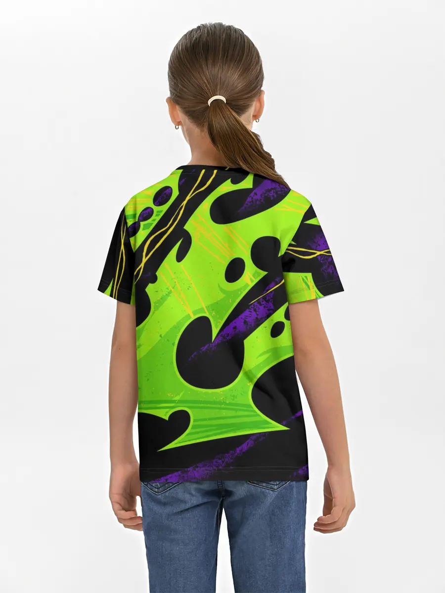 Детская базовая футболка / КИСЛОТНАЯ ОРГАНИКА | НЕОНОВАЯ