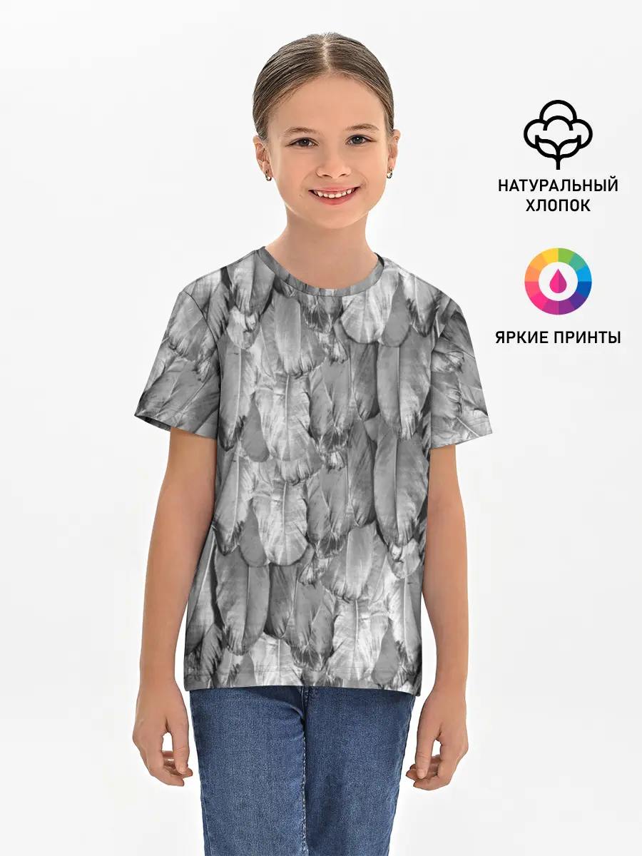 Детская базовая футболка / White Raven