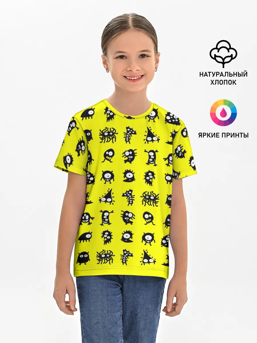 Детская базовая футболка / монстры