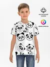 Детская базовая футболка / Панды