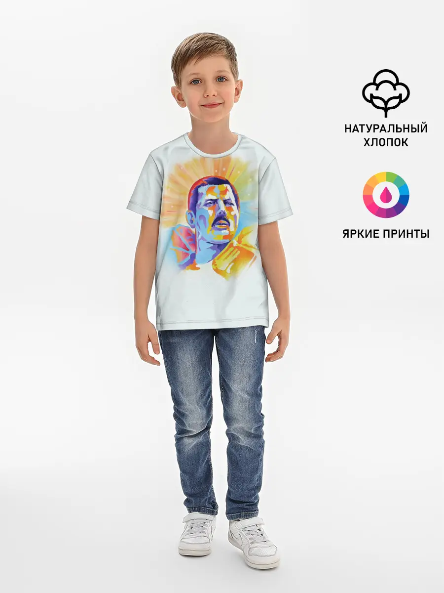 Детская базовая футболка / Freddie Mercury