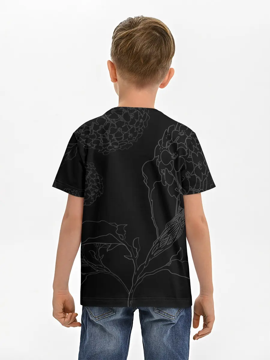 Детская базовая футболка / Обещанный Неверленд Цветы Вида