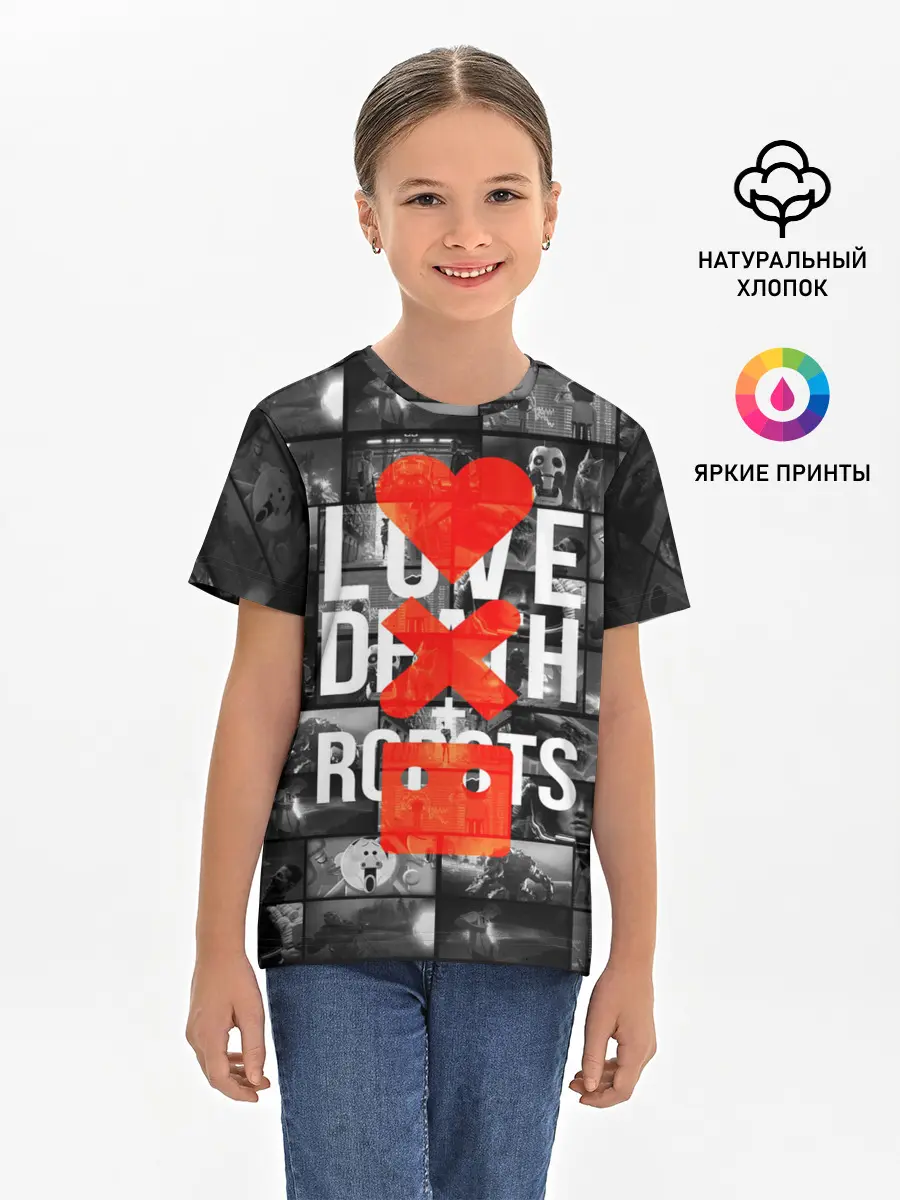 Детская базовая футболка / LOVE DEATH ROBOTS