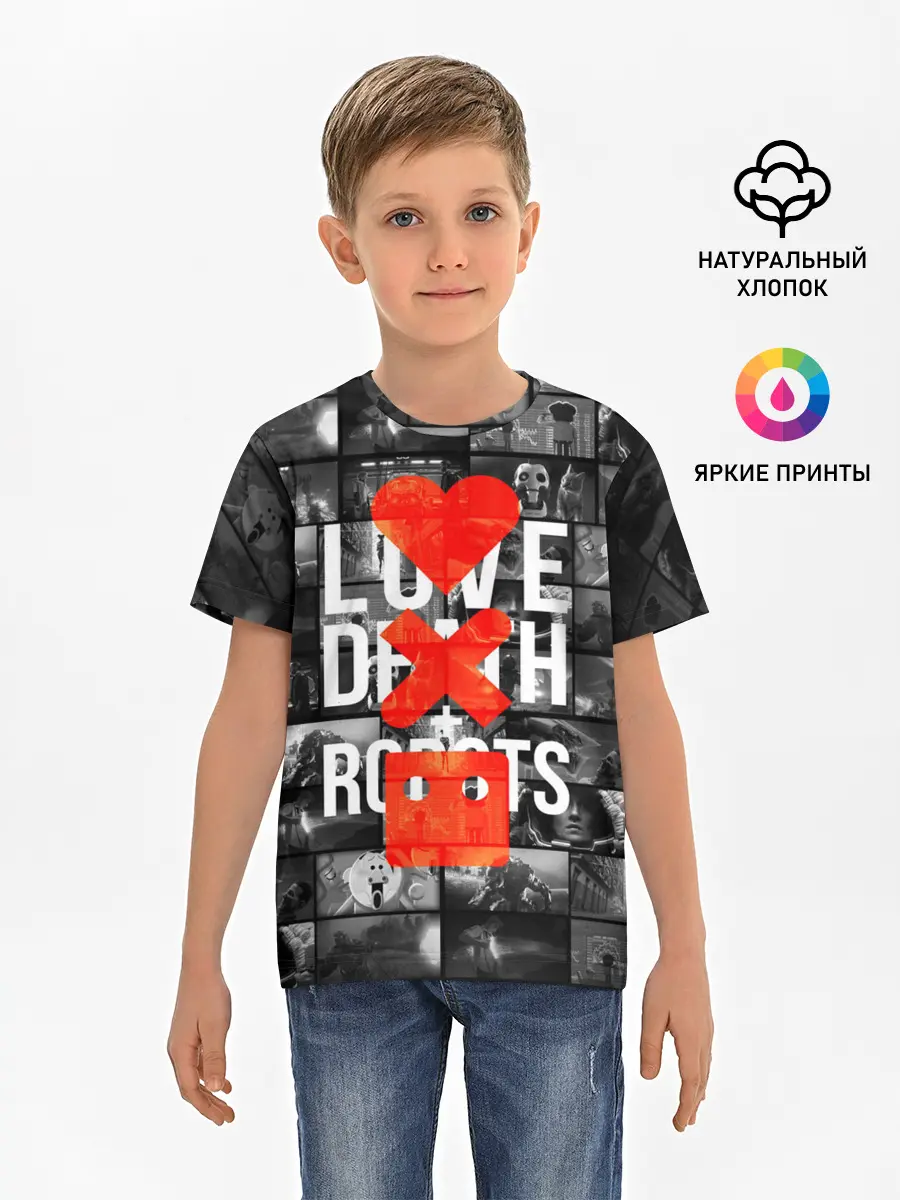 Детская базовая футболка / LOVE DEATH ROBOTS