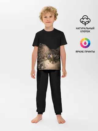 Детская пижама с брюками / Disintegrating Cat