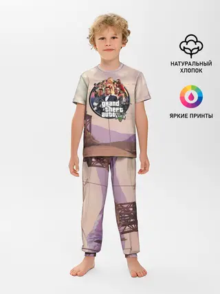 Детская пижама с брюками / Grand Theft Auto 5 персонажи