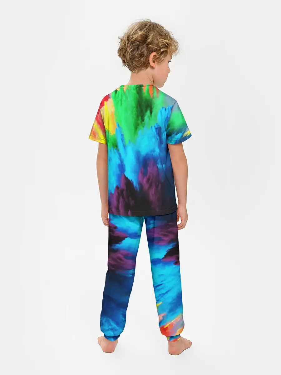 Детская пижама с брюками / РАЗНОЦВЕТНЫЕ КРАСКИ