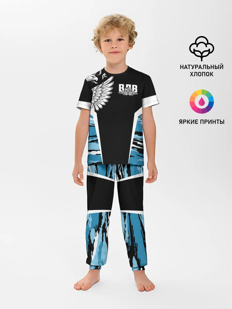 Детская пижама с брюками / Камуфляж ВДВ