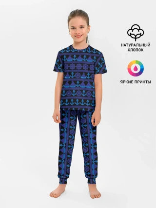 Детская пижама с брюками / Морские мотивы