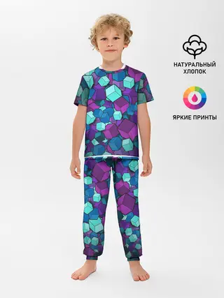 Детская пижама с брюками / Кубы