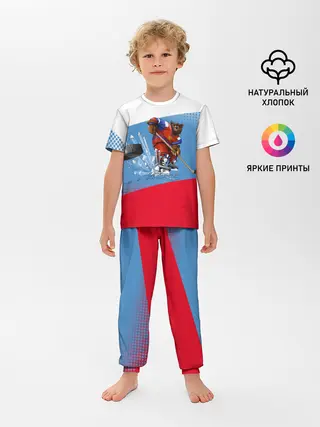 Детская пижама с брюками / Русский хоккей