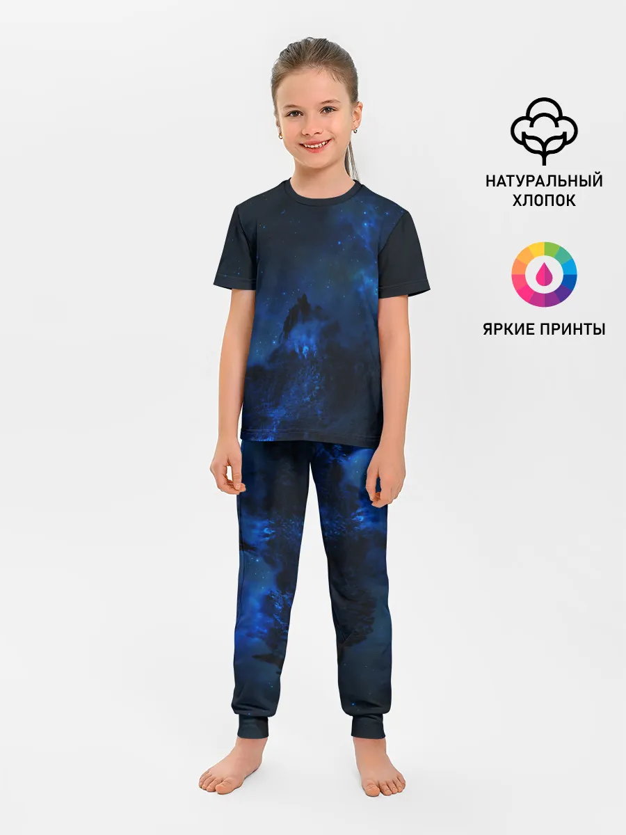 Детская пижама с брюками / Космос