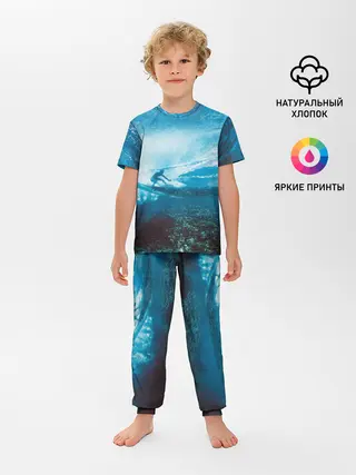 Детская пижама с брюками / Под водой