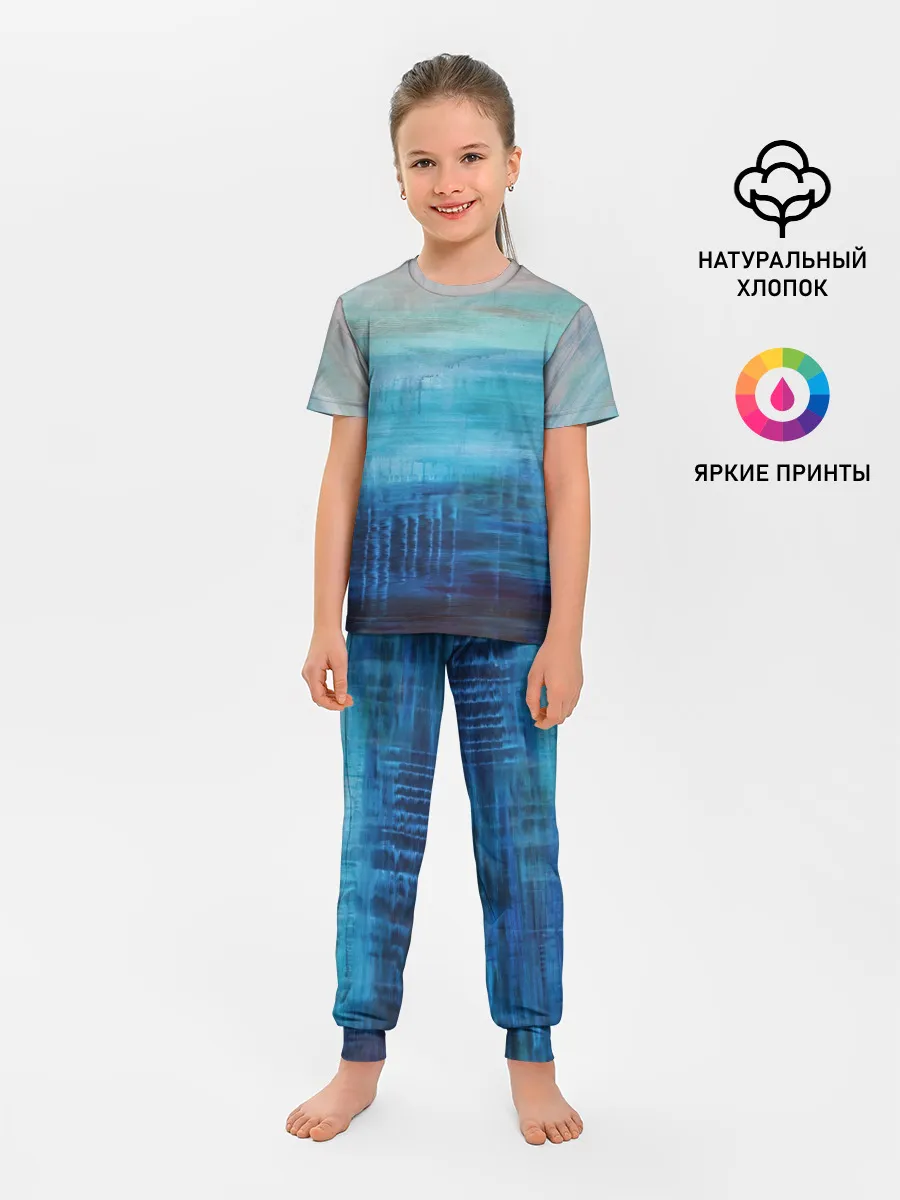Детская пижама с брюками / Небесные потеки