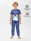 Детская пижама с брюками / Снеговики