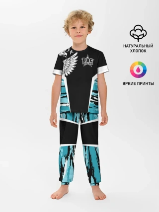 Детская пижама с брюками / ВВС России Камуфляж