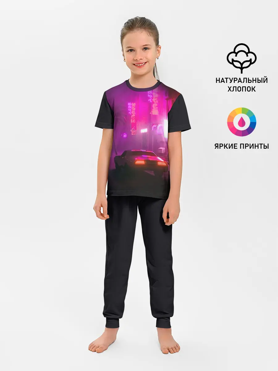 Детская пижама с брюками / НЕОНОВЫЙ ГОРОД | NEON CITY