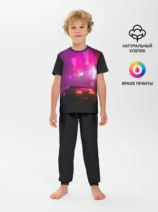 Детская пижама с брюками / НЕОНОВЫЙ ГОРОД | NEON CITY