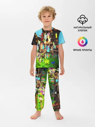 Детская пижама с брюками / MY LITTLE MINECRAFT