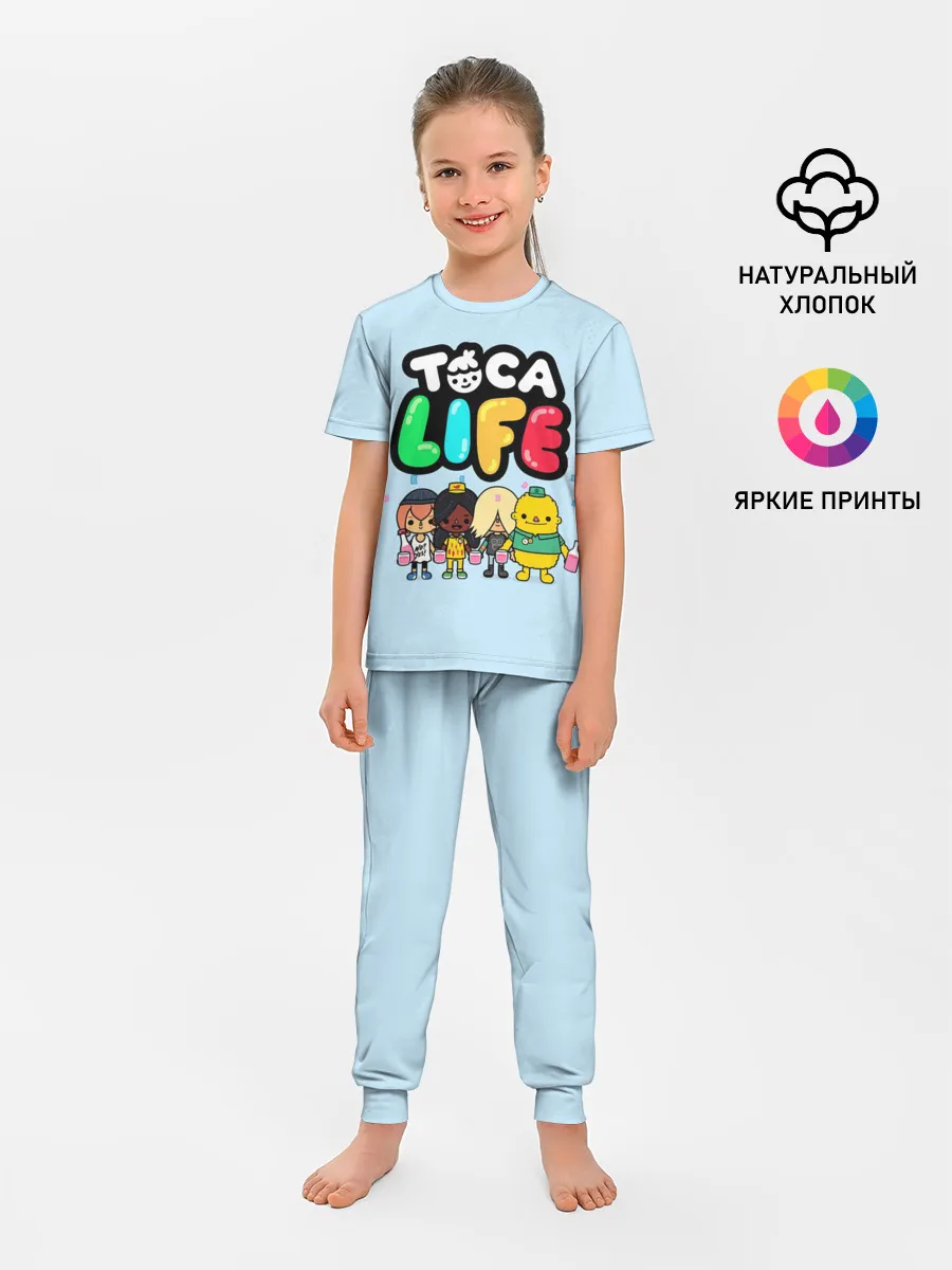 Детская пижама с брюками / Toca Boca | Тока бока праздник
