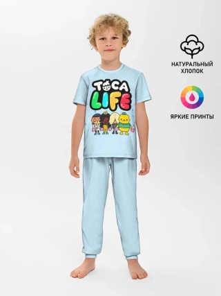 Детская пижама с брюками / Toca Boca | Тока бока праздник