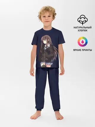 Детская пижама с брюками / Школьная Тян