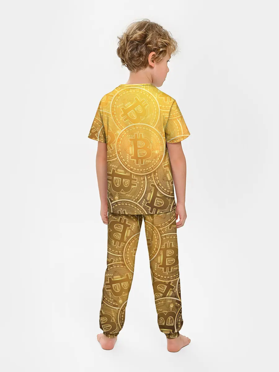 Детская пижама с брюками / БИТКОИН МОНЕТЫ