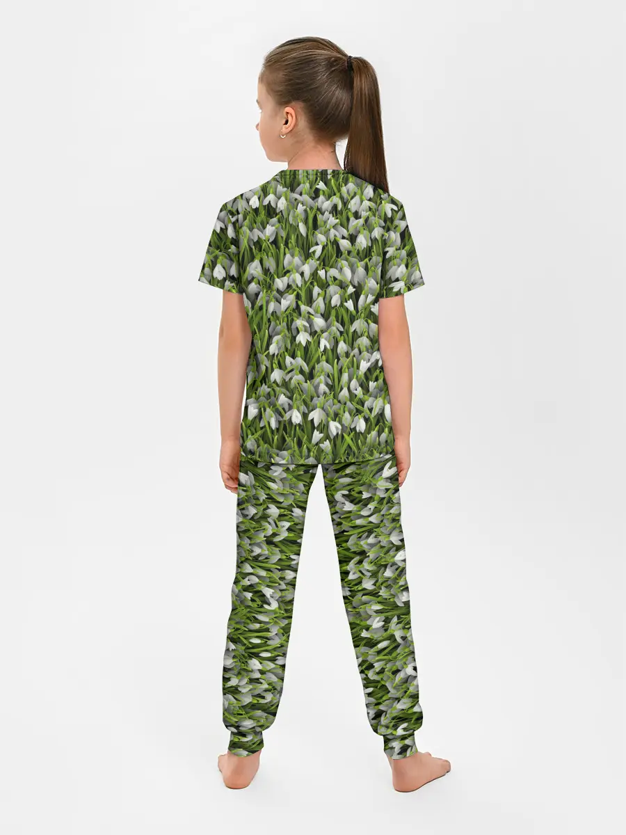 Детская пижама с брюками / Подснежники