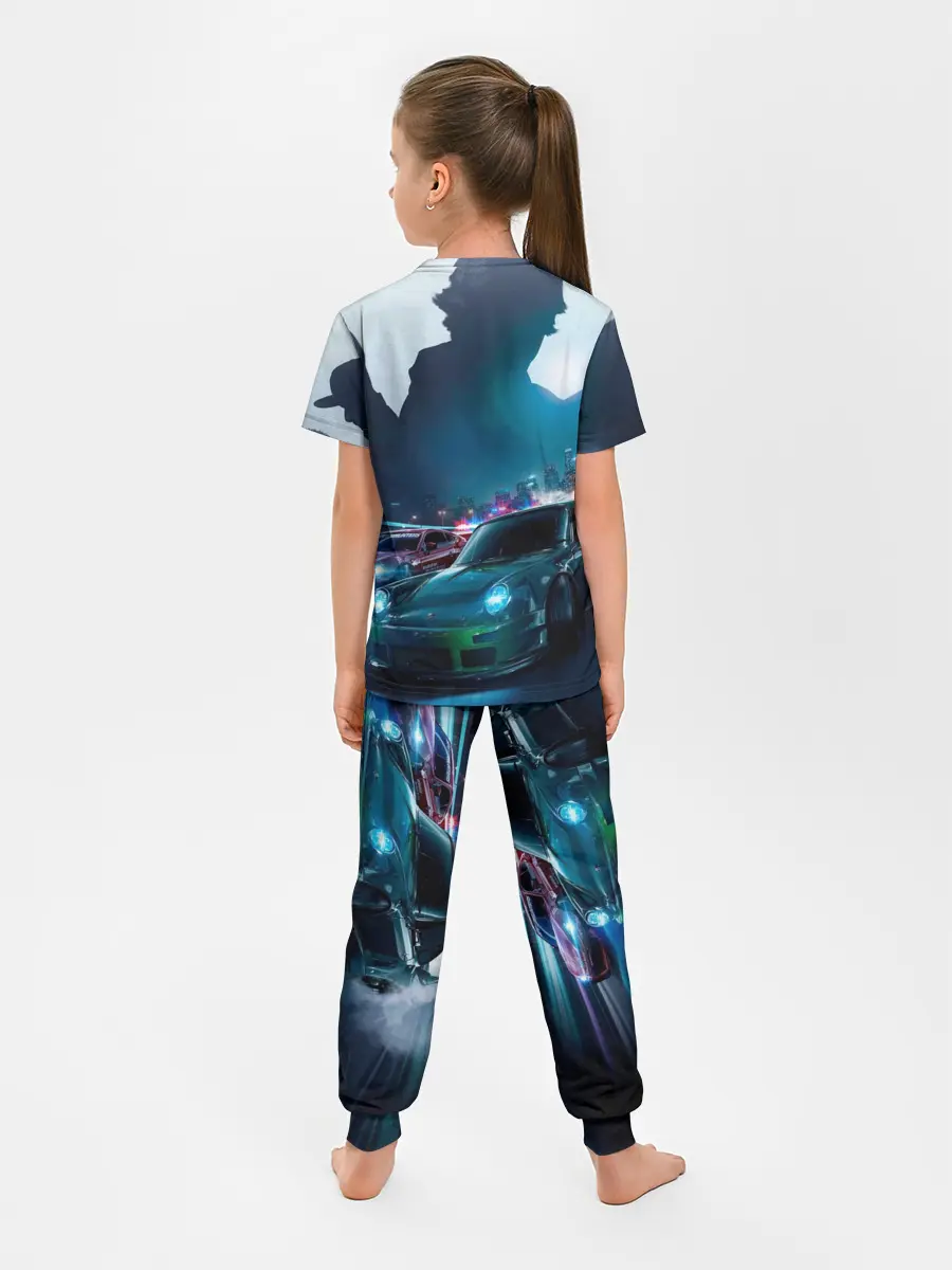 Детская пижама с брюками / Need for Speed