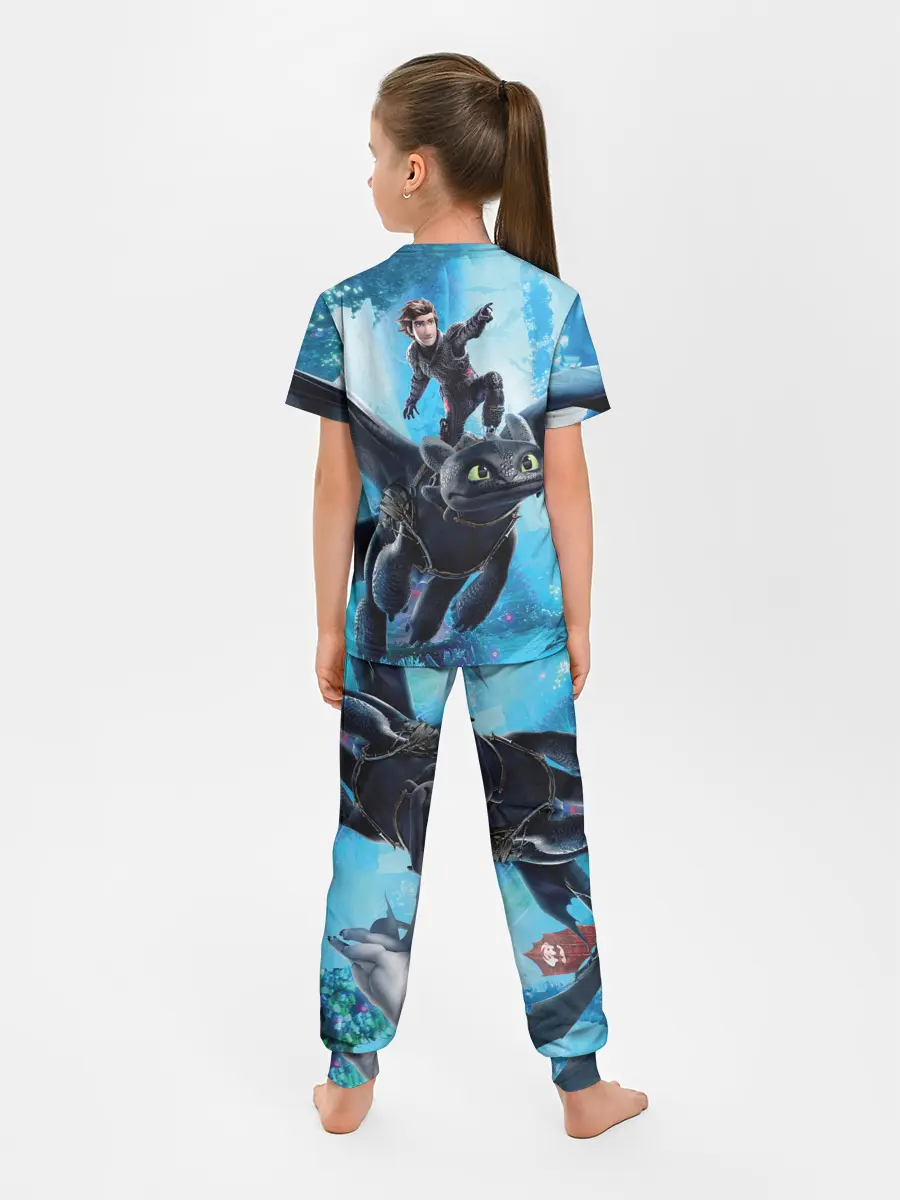 Детская пижама с брюками / Как приручить дракона 3