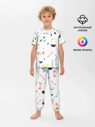 Детская пижама с брюками / TOCA BOCA УЗОР ФОН
