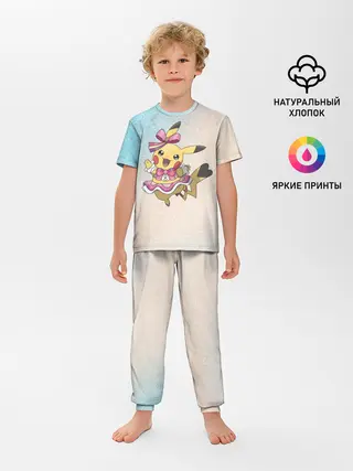 Детская пижама с брюками / Пикачу