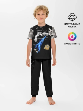 Детская пижама с брюками / Грозовой, кошак