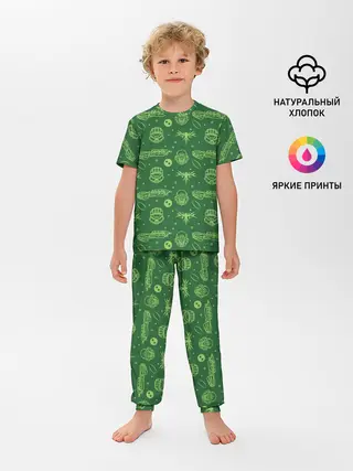 Детская пижама с брюками / Halo Pattern