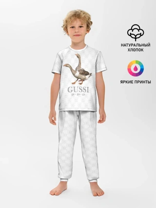 Детская пижама с брюками / Гуси