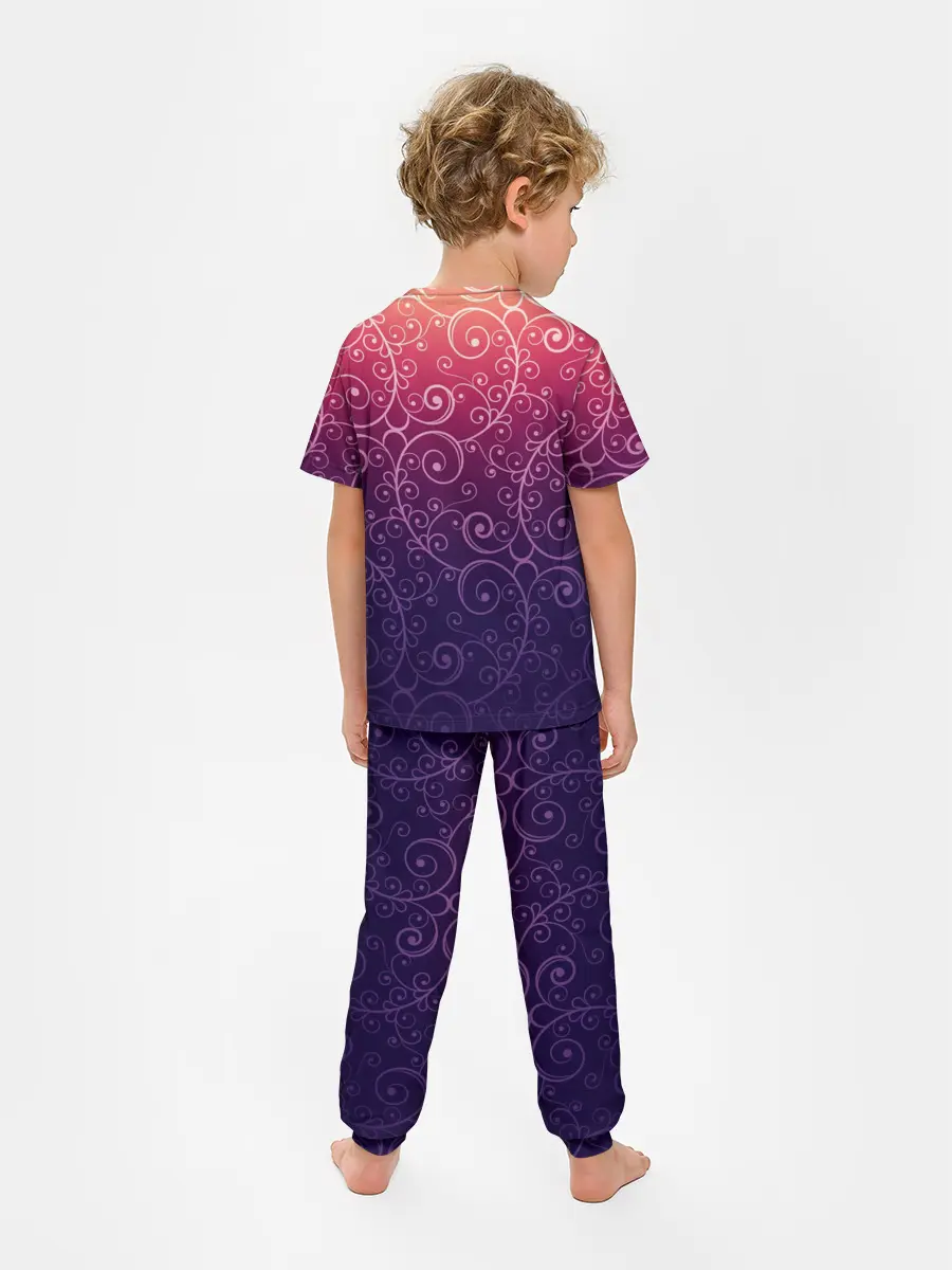 Детская пижама с брюками / Цветочный узор